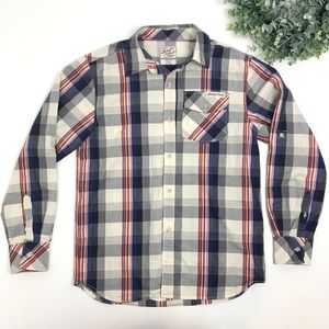 Lucky Brand | Plaid Western Long Sleeve Button Up